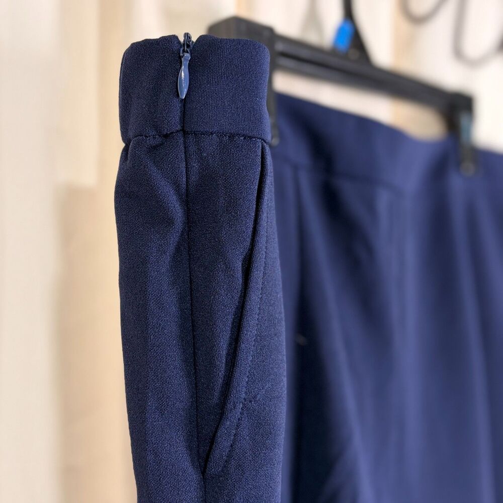 Navy Slim Dress Pants Ladies Size 1X - Picture 4 of 5